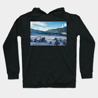 Winter Scene Near Sunset Hoodie